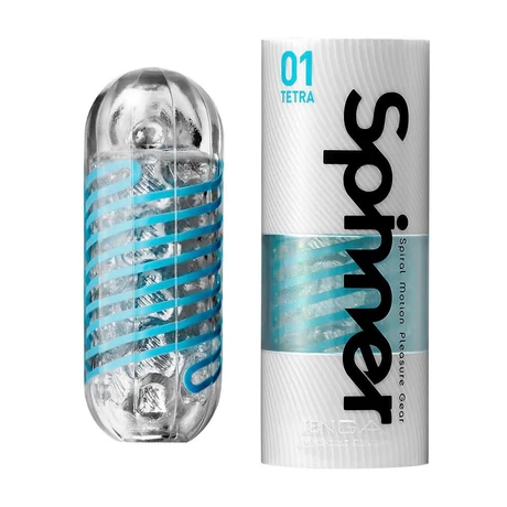 Tenga - Spinner 01 Tetra - prémium maszturbátor (áttetsző)