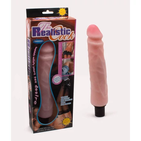 Debra - The Realistic Cock 4 - élethű vibrátor (26cm) - natúr