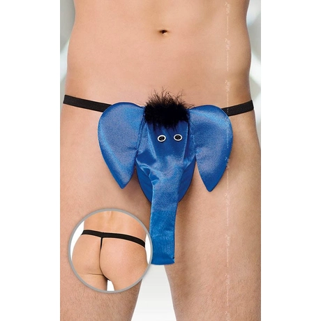 Softline - Thong 4416 - elefántos férfi tanga (S/L) - kék