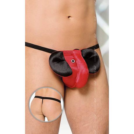 Softline - Thong 4445 - Dumdós férfi tanga (S/L) - piros