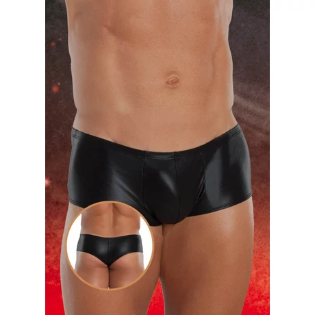 Softline - Thong 4485 - erotikus férfi boxer (XL) - fekete