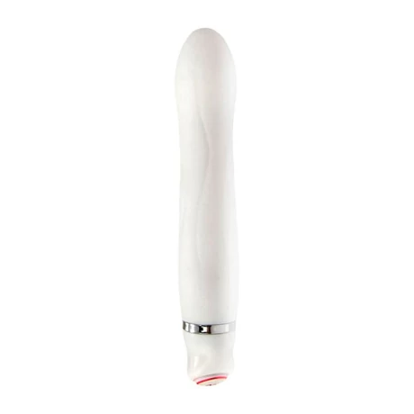 Vibe Therapy - Dream White - 7 funkciós, szilikon vibrátor (16cm) - fehér
