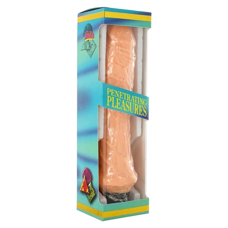 Seven Creations - Vinyl P-Shape Vibrator 5 - élethű vibrátor (28,5cm) - natúr