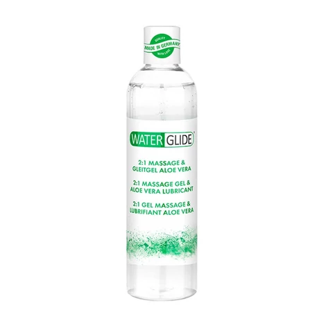 Waterglide - Massage &amp; Lubricant Aloe Vera - semleges, vízbázisú masszázsgél és síkosító (300ml) - aloe Vera
