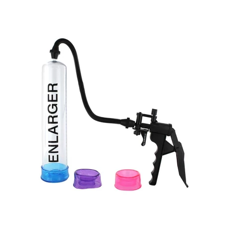 Seven Creations - X Factor Enlanger Pump - vákuum péniszpumpa cserélhető mandzsettákkal (3db/cs)
