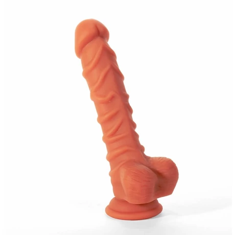 X-Men - Dildo Colours Pleasure 8,5&quot; - rögzíthető, élethű, herés dildó (21,6cm) - natúr