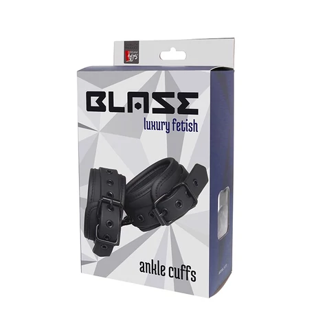 Dream Toys - Blaze - Luxury Fetish -állítható, prémium bokabilincs (fekete)