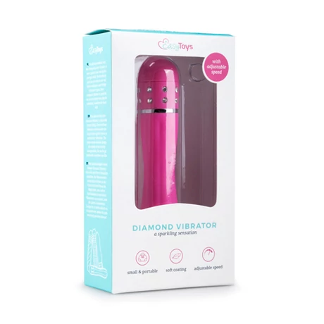 EasyToys - Mini Vibrator - díszített mini vibrátor és masszírozó (pink)