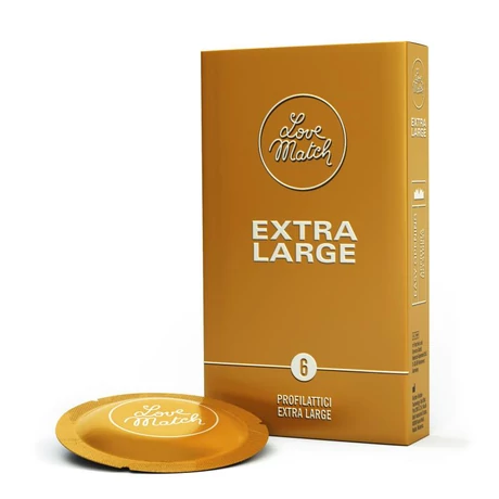 Love Match Extra Large - XXL óvszer 6 db/csomag