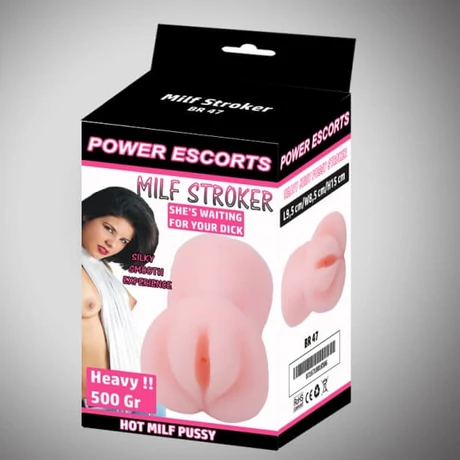 Power Escorts - Milf Stroker - élethű vagina maszturbátor (natúr)