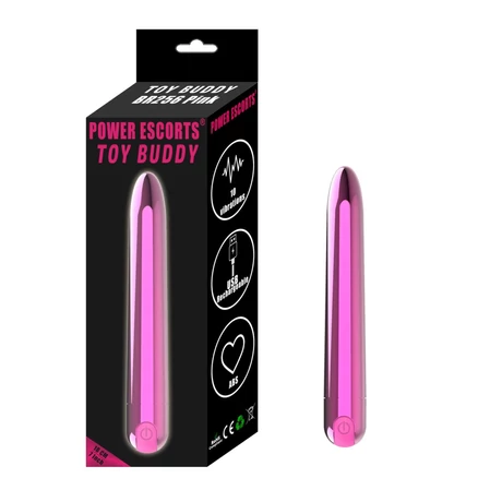 Power Escorts - Toy Buddy - 10 funkciós innovatív vibrátor (USB) - pink