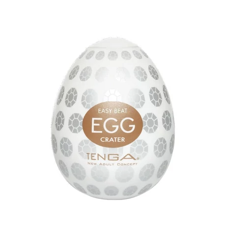 Tenga - Egg Crater - prémium maszturbációs tojás (fehér)