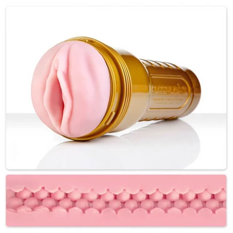 Fleshlight - Pink Lady Stamina Trainig Unit - élethű, vagina maszturbátor (natúr)