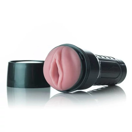 Fleshlight - Vibro Pink Lady Touch - élethű, vibrációs, vagina maszturbátor (natúr)