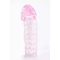 Baile - Male-Wear Net Sleeve - élethű, bordázott péniszköpeny (pink)