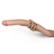 Lovetoy - Realistic Slim Ultra Double Dildo - élethű duplavégű dildó (43cm) - natúr