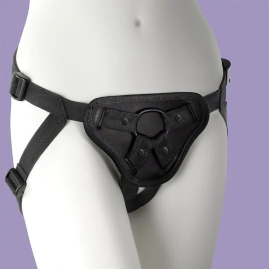 Crushious - Snap Strap Strap-on - állítható heveder felcsatolható eszközökhöz (fekete)