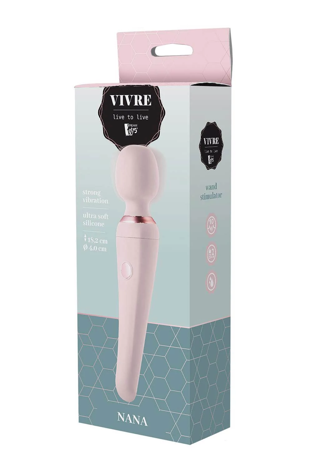 Dream Toys - Vivre - Nana - 3+7 funkciós masszírozó vibrátor (USB) - pink