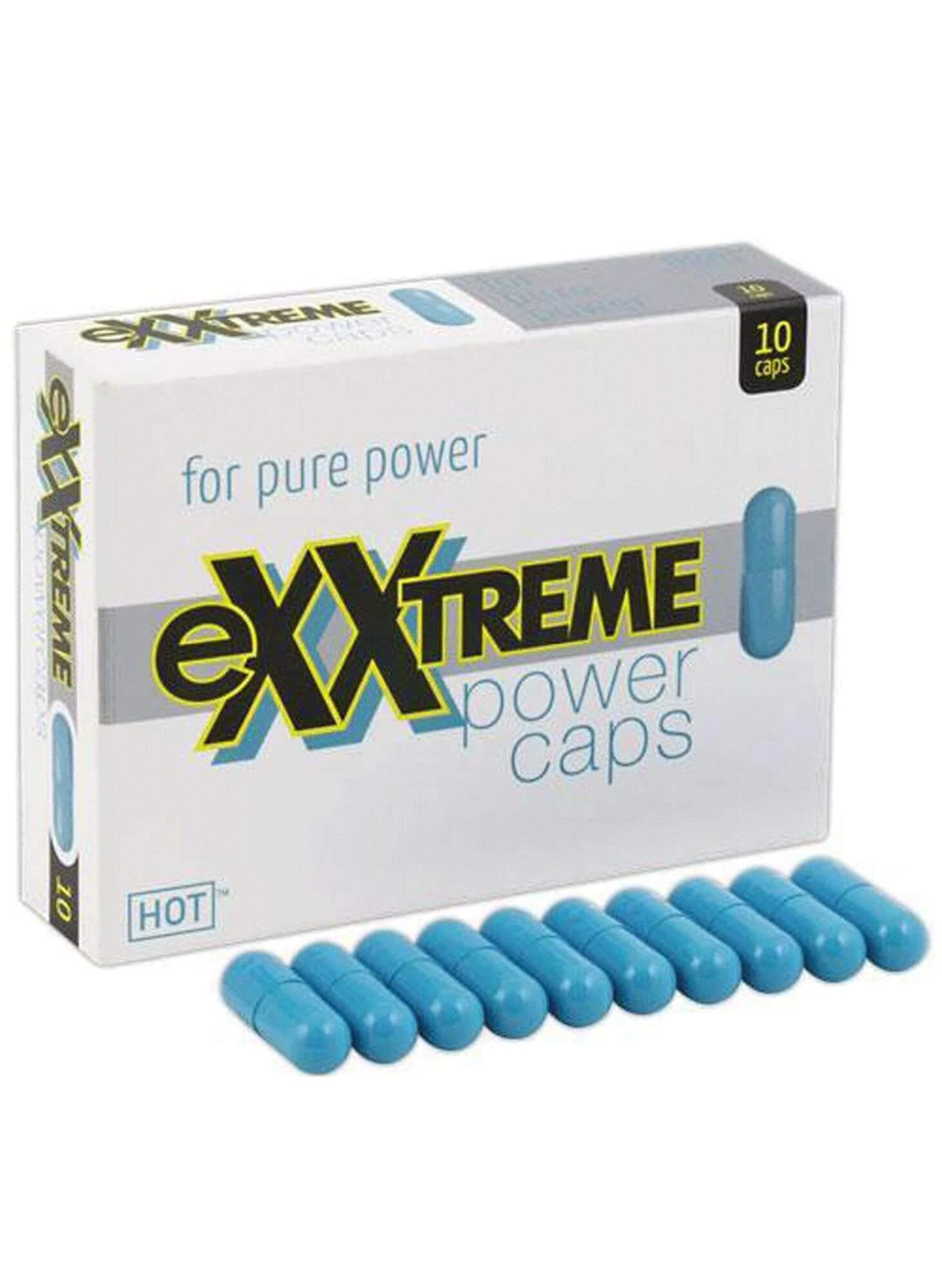 Hot - eXXtreme Power Caps - étrend-kiegészítő kapszula férfiaknak (10db/cs)