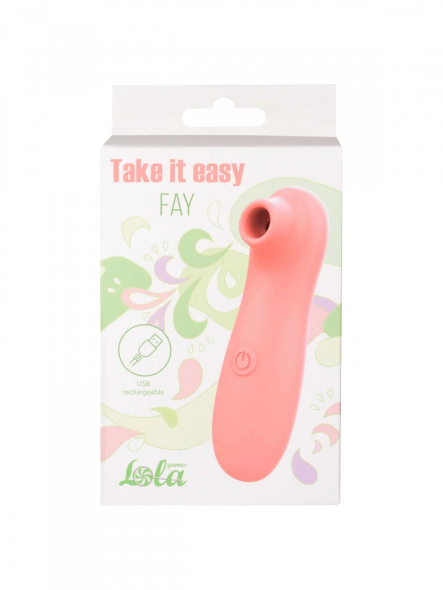 Lola Games - Take It Easy - Fay - 10 funkciós léghullámos csiklóizgató vibrátor (USB) - barack 