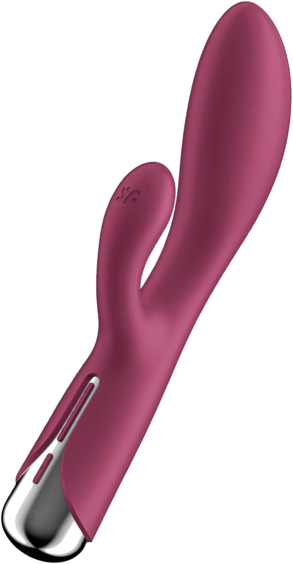 Satisfyer - Spinning Rabbit 1 - prémium, 12 vibrációs és 5 rotáció funkciós csiklóizgató és G-pont vibrátor (USB) - vörös