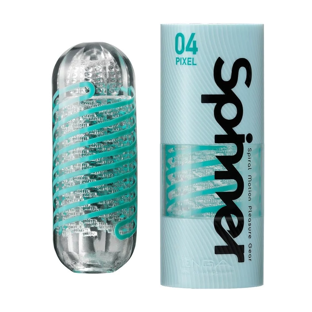 Tenga - Spinner 03 Pxel - prémium maszturbátor (áttetsző)