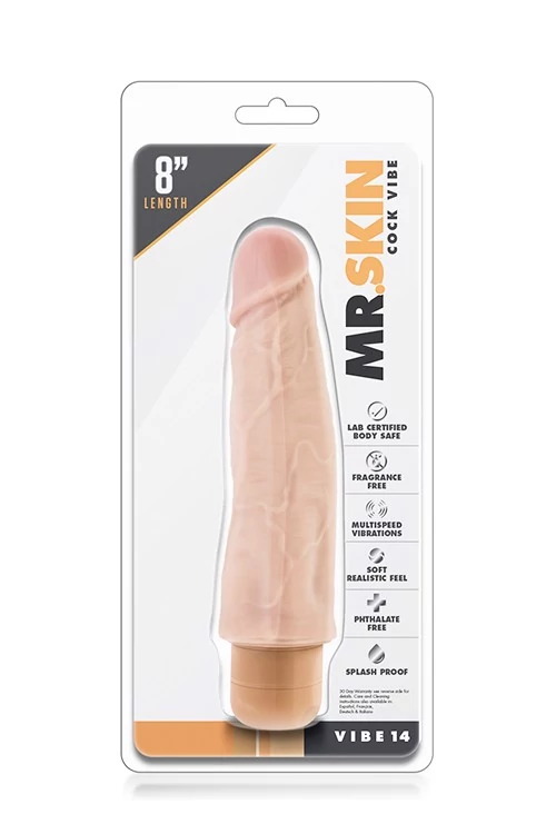 Blush - Mr. Skin - Cock Vibe 14 - élethű vibrátor (20,3cm) - natúr