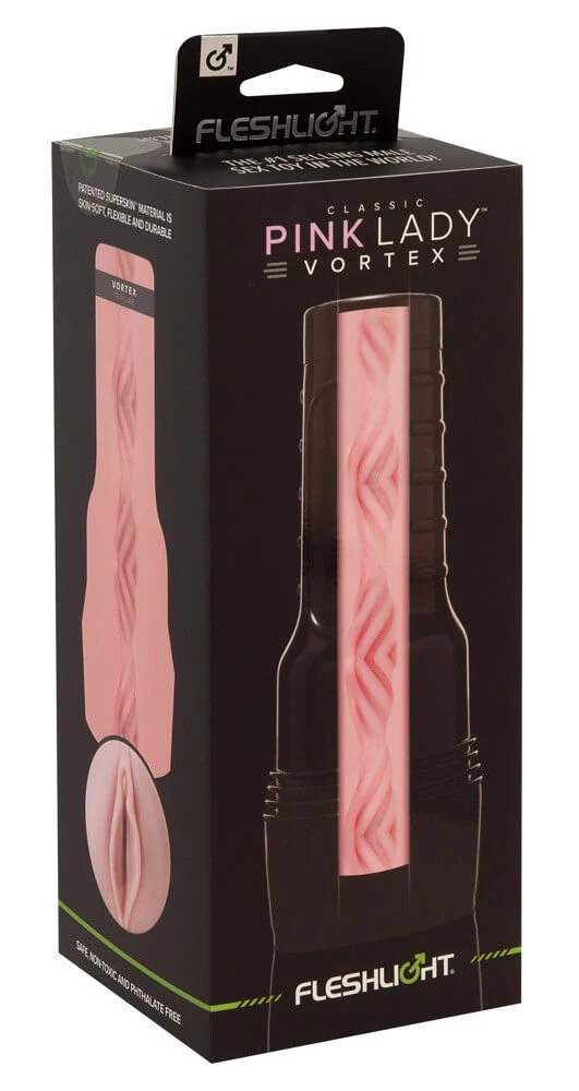 Fleshlight - Pink Lady Vortex - élethű, vagina maszturbátor (natúr)