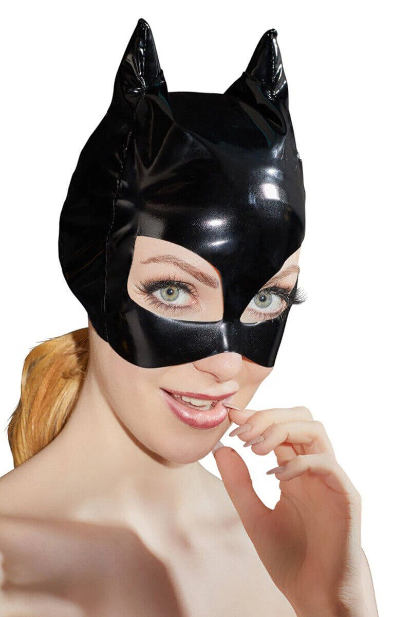 Black Level - Cat Mask Vinyl - fényes cicamaszk (fekete)