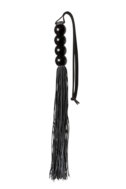 GP - Silicone Flogger Whip - gyöngyös szilikon ostor (fekete)