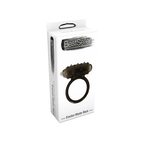 Toyz4Lovers - BestSeller - Erection Master - vibrációs péniszgyűrű (fekete)