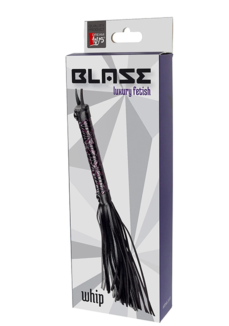 Dream Toys - Blaze Luxury Fetish - korbács (fekete)