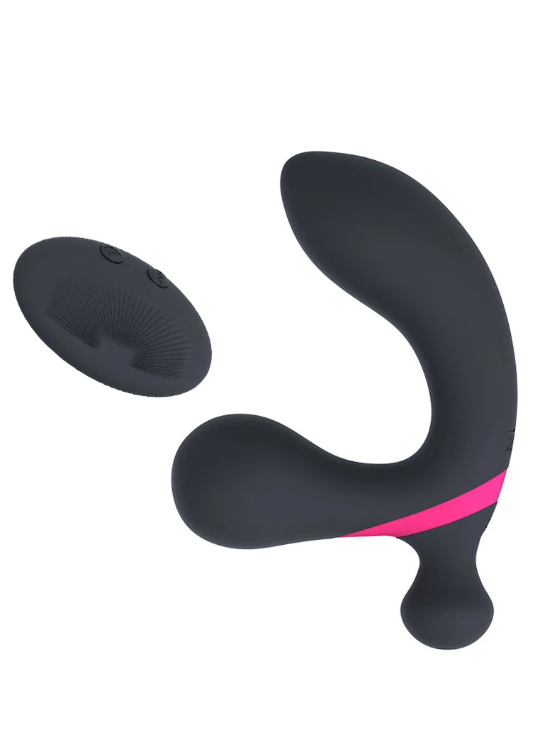 Boss Series - Magis - 10 funkciós, wireless, vibrációs, prosztata masszírozó duó (USB) - fekete