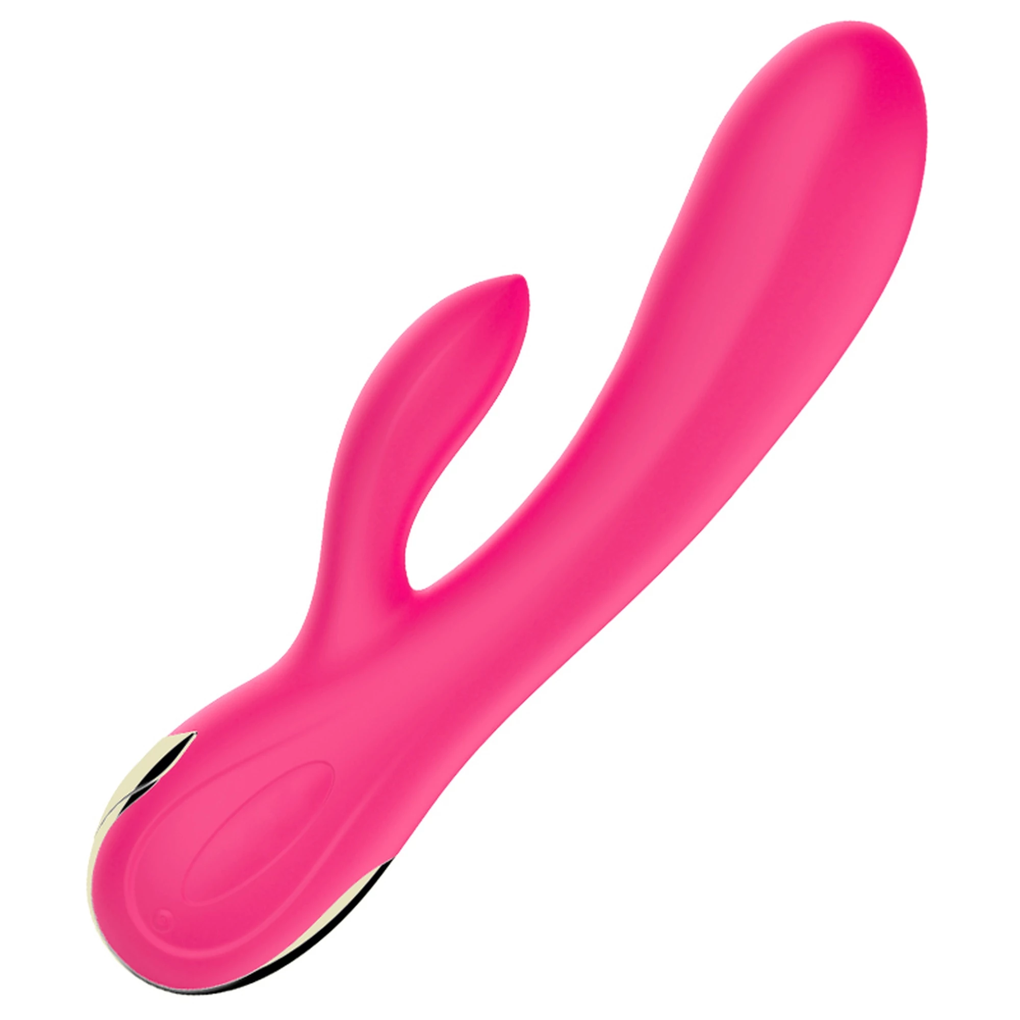 Boss Series - Fox - 7+7 fokozatos, fűtés funkciós csiklóizgató és G-pont vibrátor (USB) - pink