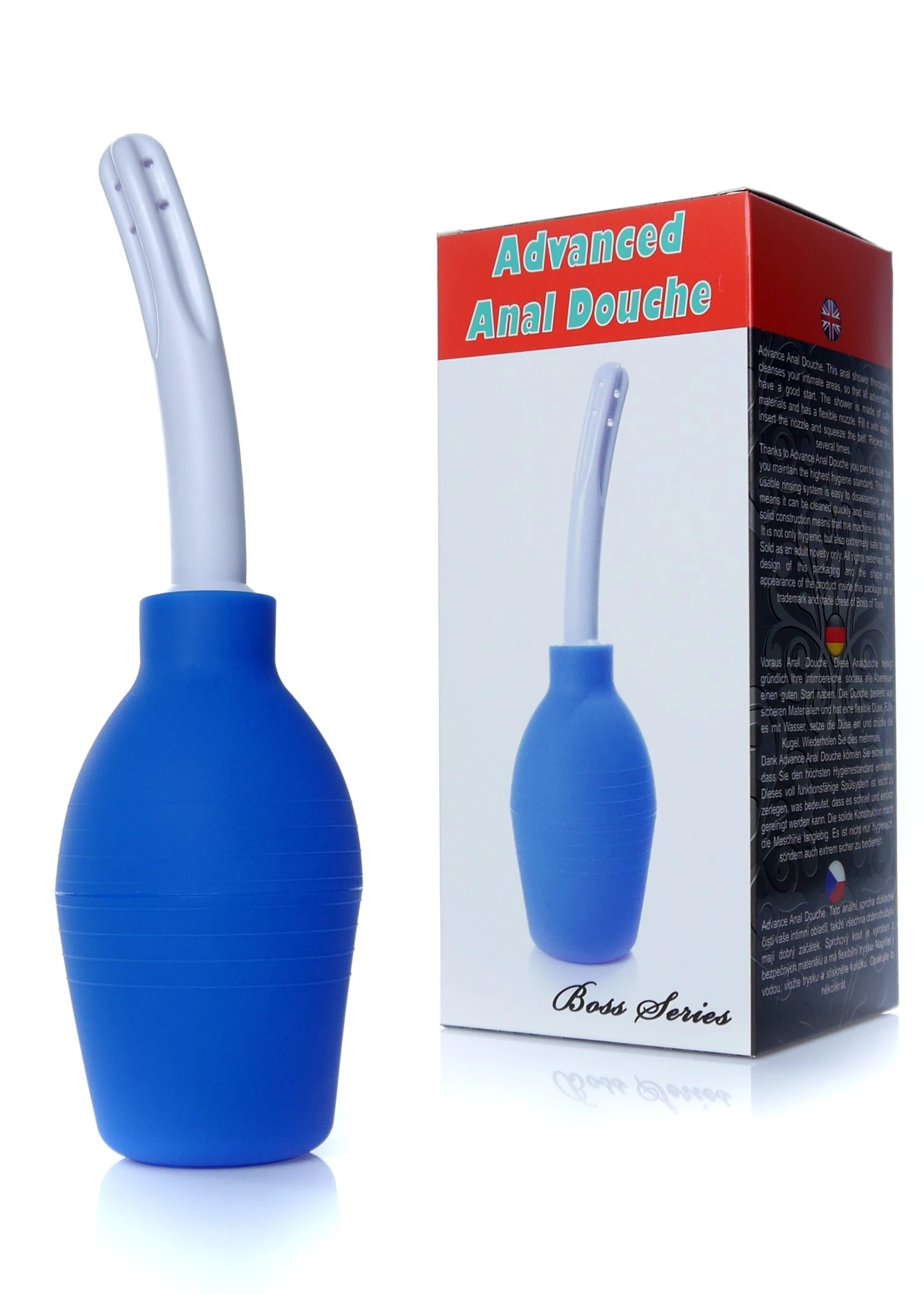 Boss Series - Advanced Anal Douche - análzuhany (kék)