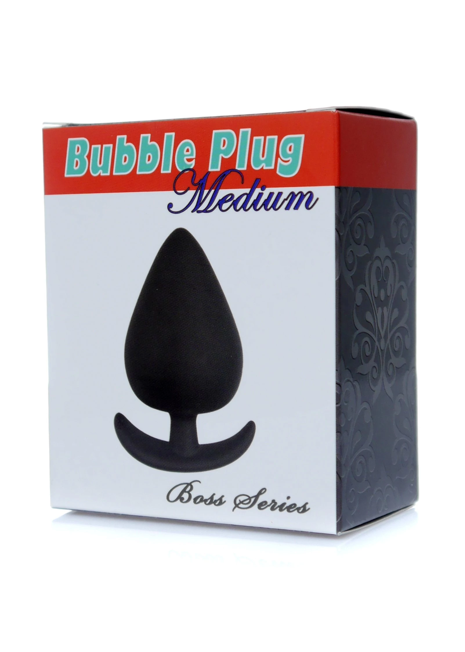 Boss Series - Bubble Plug Medium - análdugó (fekete)