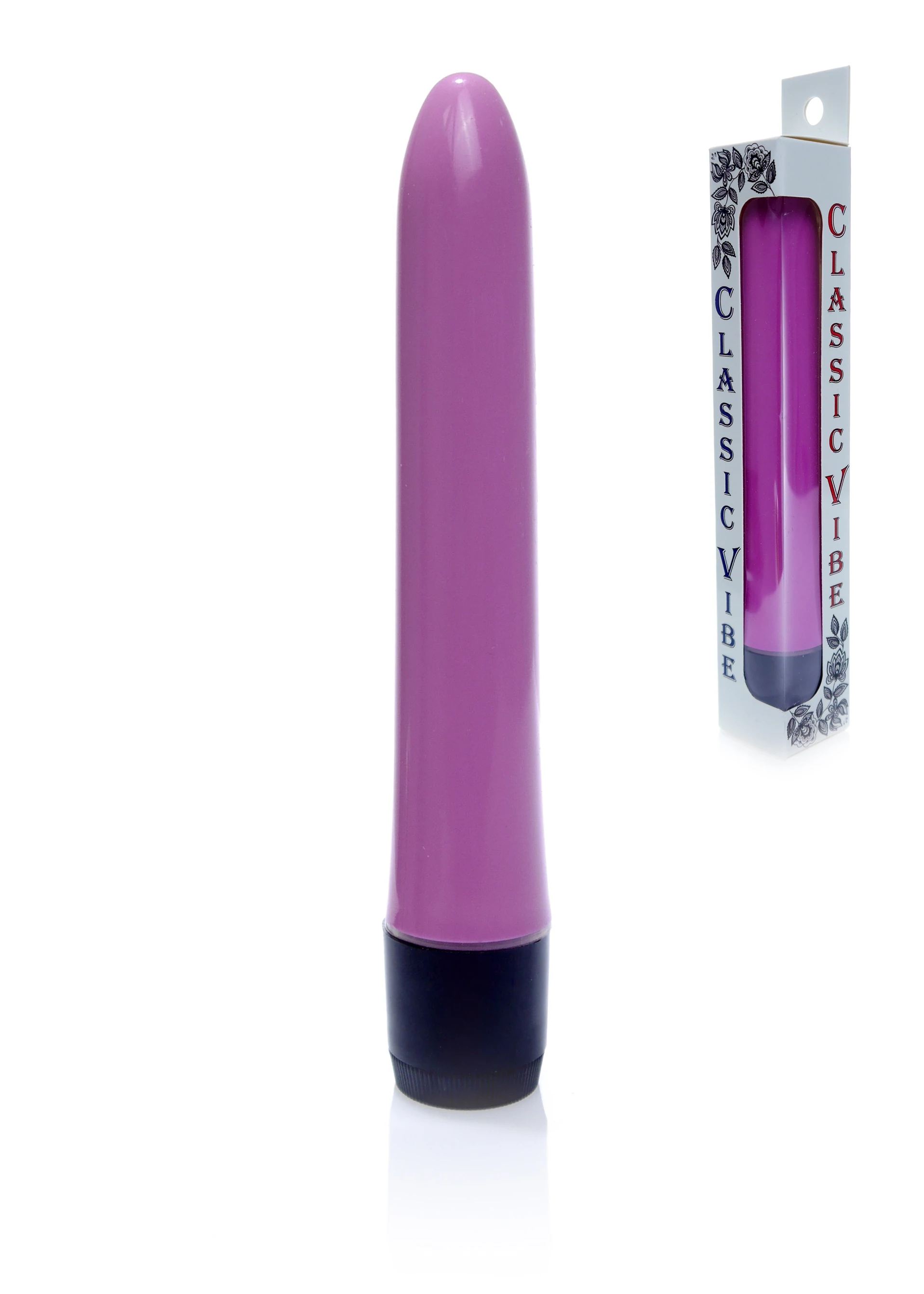 Boss Series - Classic Vibe - klasszikus, sima vibrátor (18cm) - lila