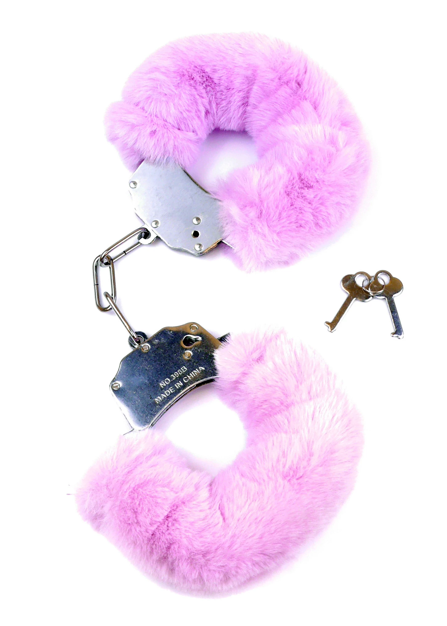 Boss Series - Fetish - Furry Cuffs - fém bilincs plüssel (lila)