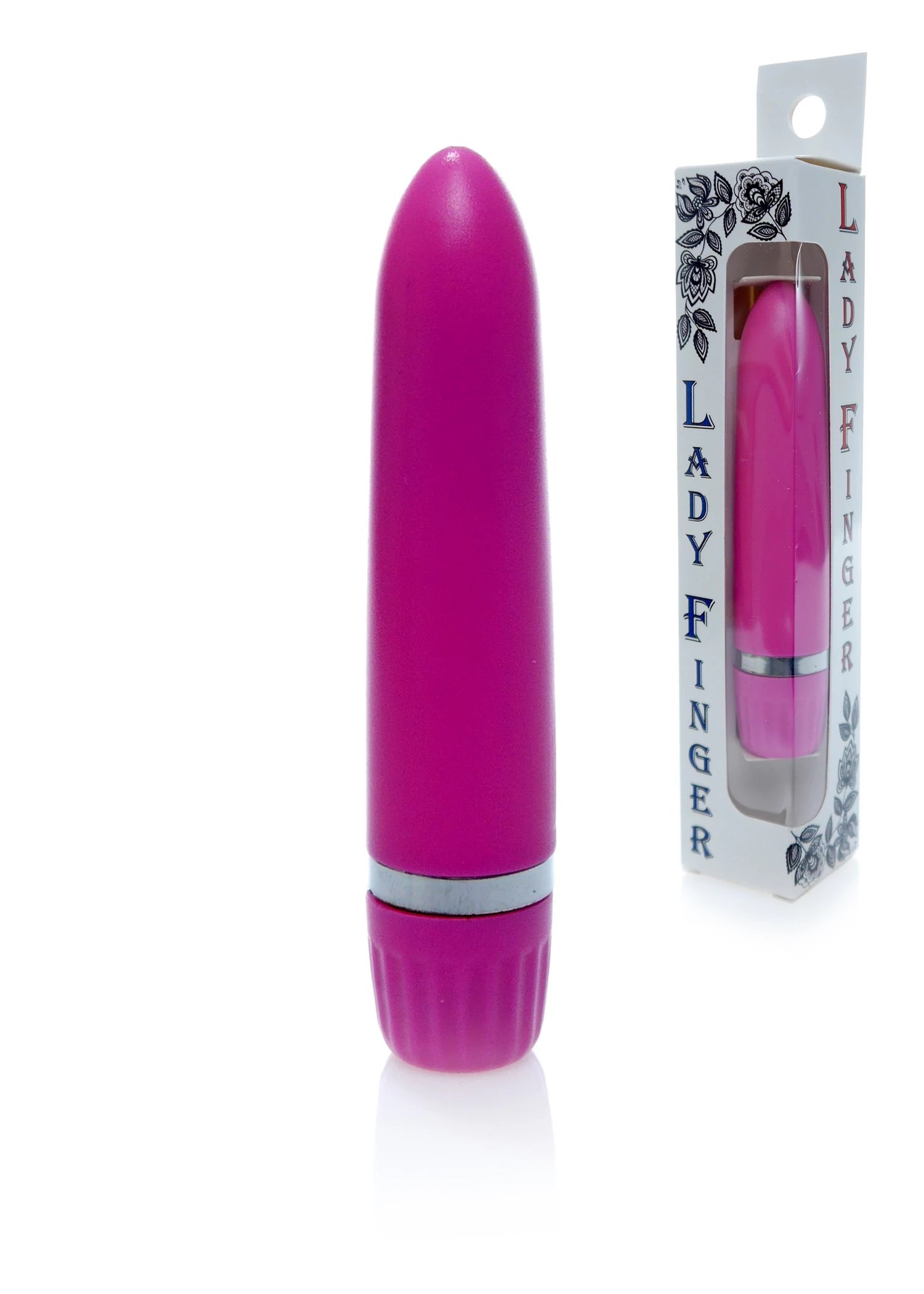 Boss Series - Lady Finger - 12 funkciós mini vibrátor (9cm) - pink