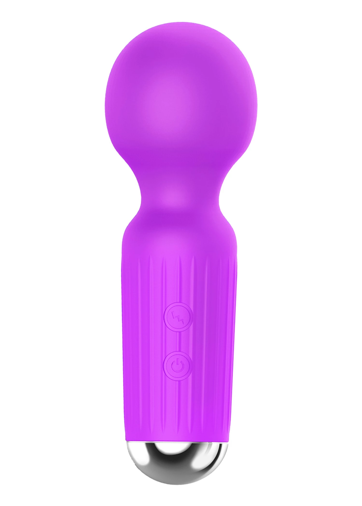 Boss Series - Mini Massager - 20 funkciós szilikon mini masszírozó vibrátor (USB) - lila