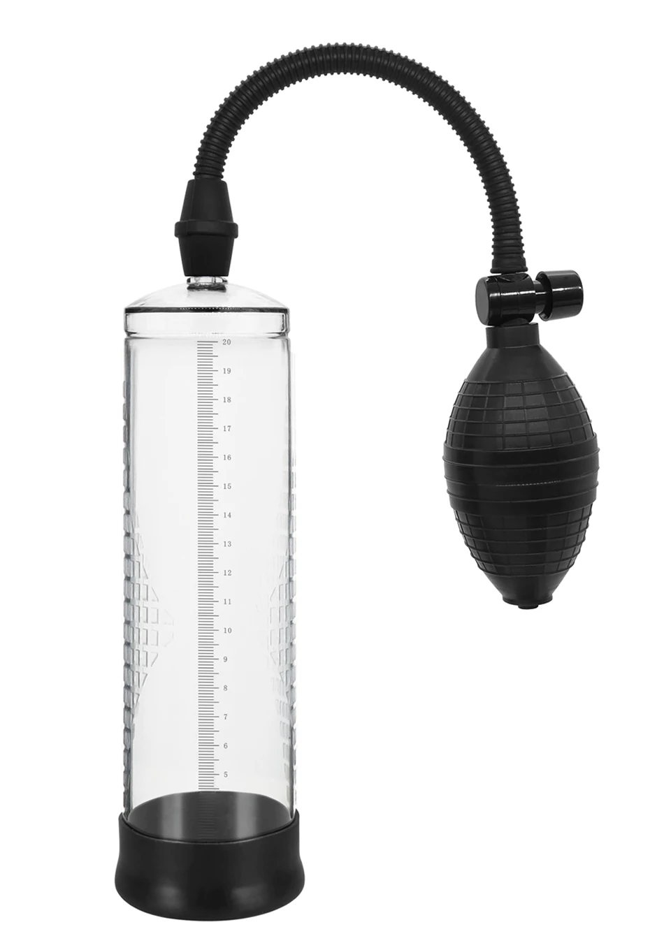Boss Series - Powerpump - vákuum péniszpumpa (fekete/áttetsző)