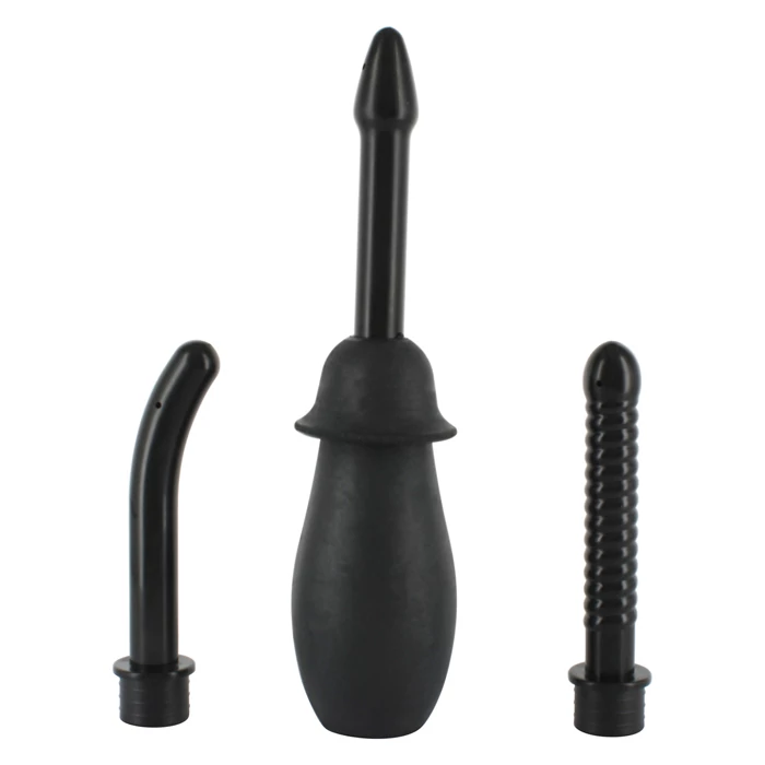 Seven Creations - Douche - análzuhany szett (fekete)