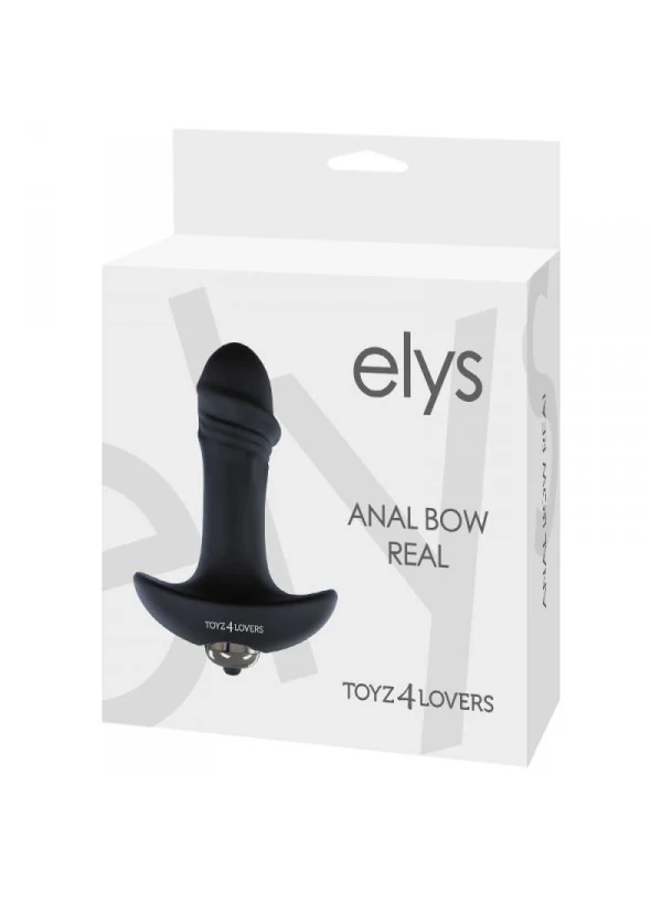 Toyz4Lovers - Elys - Anal Bow Real - 7 funkciós, élethű anál vibrátor (fekete)