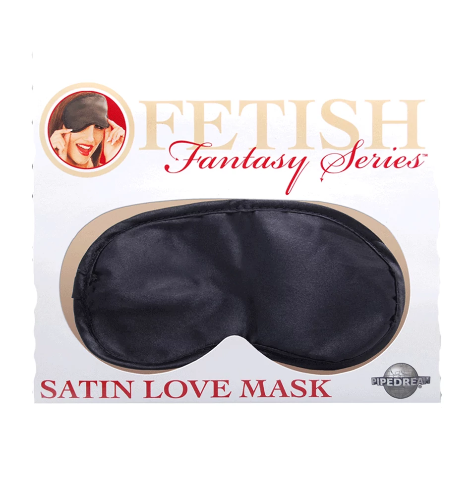 Pipedream - Satin Love Mask - szemtakaró (fekete)