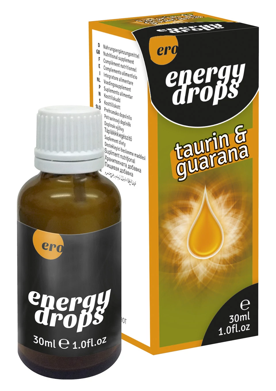 Hot - Energy Drops Taurin & Guarana - orgazmus és vágyfokozó csepp (30ml)