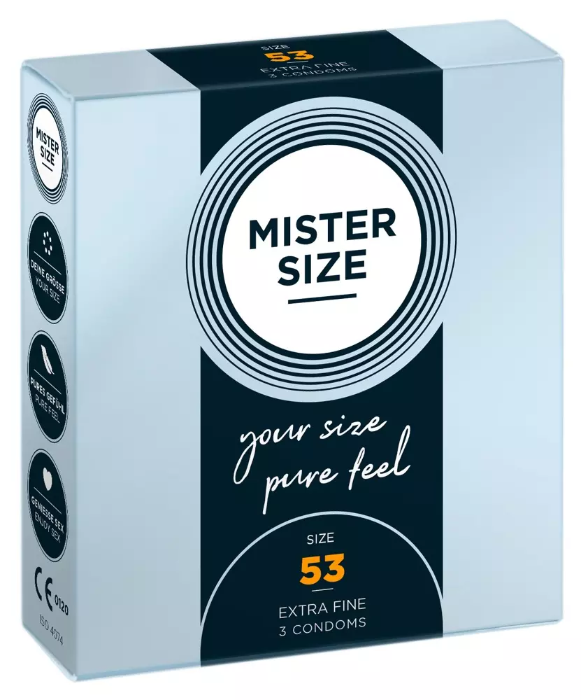 Mister Size - 53 mm -es ultra vékony óvszer (3db/cs)