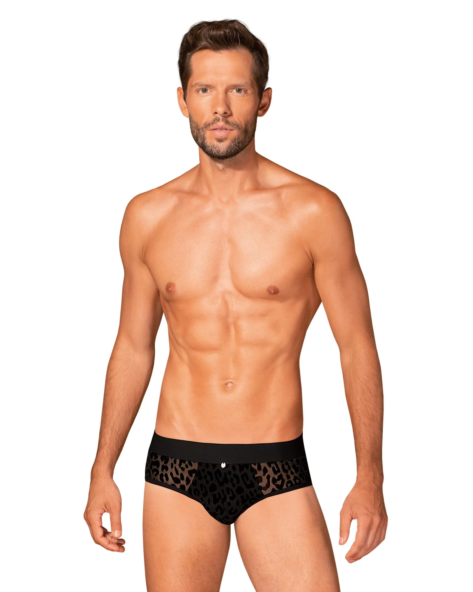 Obsessive - Azmeron - hátul nyitott jockstrap (S/M) - fekete