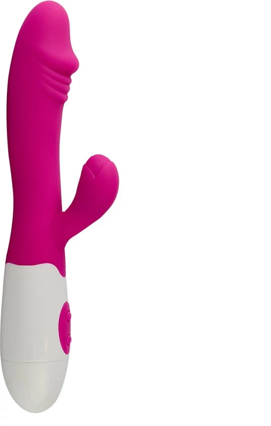 Power Escorts - Billy - 10 funkciós, szilikon csiklóizgató és G-pont vibrátor (USB) - pink