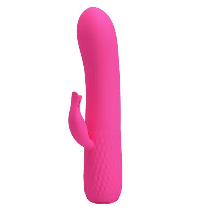 Pretty Love - Tim - 12 funkciós, szilikon nyuszis csiklóizgató és G-pont vibrátor (USB) - magenta