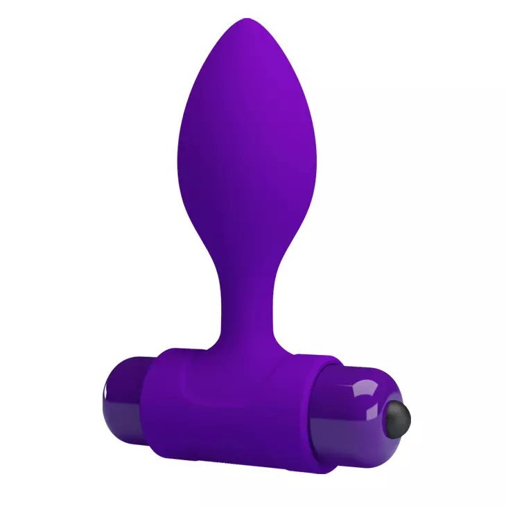 Pretty Love - Vibra Butt Plug - 10 funkciós, szilikon, vibrációs análdugó (lila)